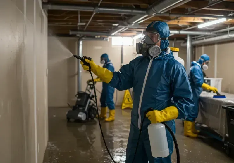 Basement Sanitization and Antimicrobial Treatment process in Watertown, SD